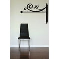 thumbnail image 1 of Custom Wall Decal Sticker : Curly Art Design Silhouette 14x28", 1 of 1