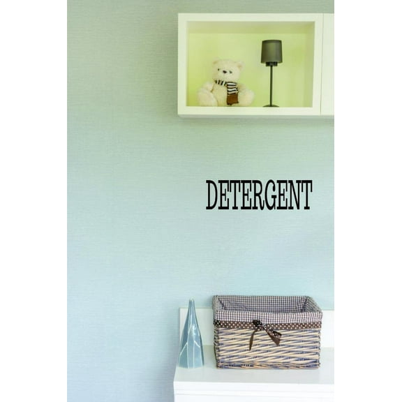 Custom Wall Decal Sticker - Detergent Laundry Room Quote Home Decor 16x40"