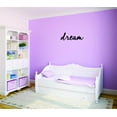 thumbnail image 1 of Custom Wall Decal Sticker Dream Text Lettering Life QuoteHome Decor 6 x 24", 1 of 1