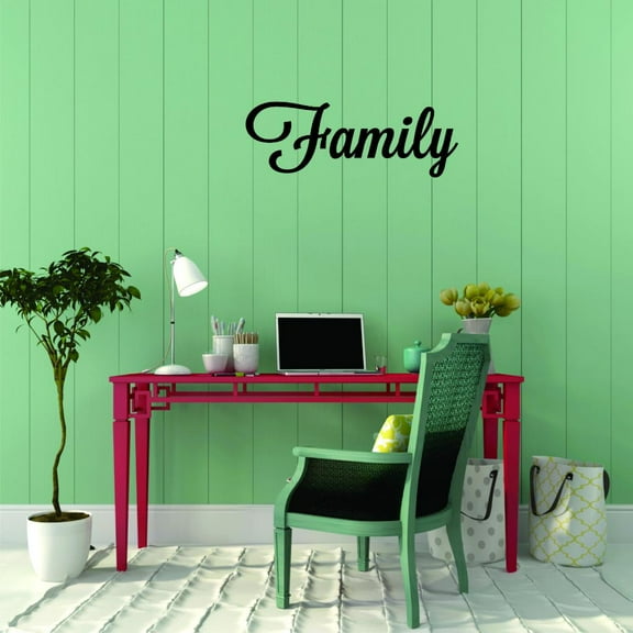 Custom Wall Decal Sticker - Family Quote Bedroom Living Room Home Decor 8x20"