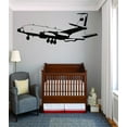 thumbnail image 1 of Custom Wall Decal Sticker : Flying Airplane Silhouette 20x30 Inches, 1 of 1