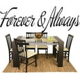 thumbnail image 1 of Custom Wall Decal Sticker : Forever & Always Love Life Quote 8x20", 1 of 1