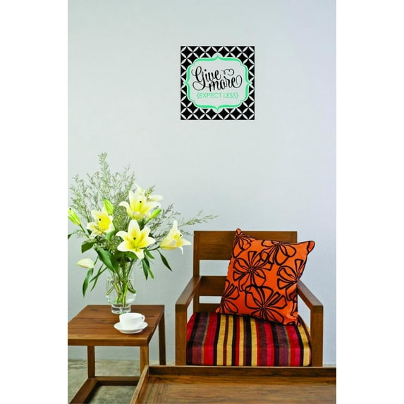 Custom Wall Decal Sticker - Give More Expect Less Quote Bedroom Living Room Home Decor 30x30"
