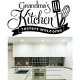 thumbnail image 1 of Custom Wall Decal Sticker : Grandma's Kitchen Tasters Welcome Cooking 14x28", 1 of 1