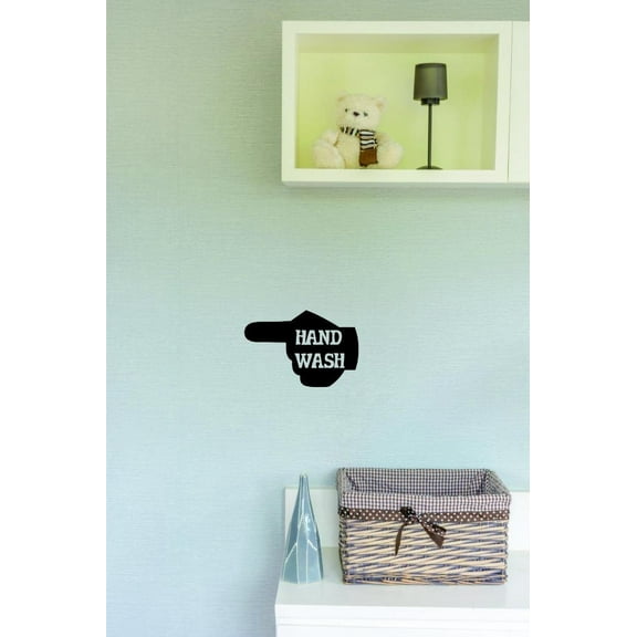 Custom Wall Decal Sticker : Hand Wash Laundry Room Quote Home Decor Picture Art 20x30 Inches