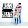 thumbnail image 1 of Custom Wall Decal Sticker : I Love You A Bushel And A Peck And A Hug Around The Neck Quote 12x18 Inches, 1 of 2