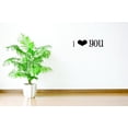 thumbnail image 1 of Custom Wall Decal Sticker : I Love You Quote Home Decor Picture Art 16x40 Inches, 1 of 1