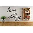 thumbnail image 1 of Custom Wall Decal Sticker : Love Like Crazy Quote 16x24", 1 of 1
