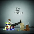 thumbnail image 1 of Custom Wall Decal Sticker : Love You Quote Text Lettering Boy Girl Kids Teen Men Women Home Decor :12 X12", 1 of 1