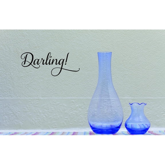 Custom Wall Decal Sticker - Oh Darling! Quote Bedroom Living Room Home Decor Picture Art 14x28 Inches