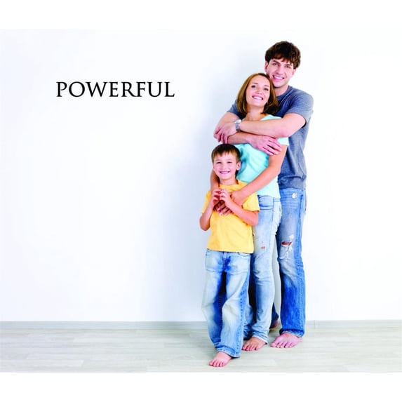 Custom Wall Decal Sticker - Powerful Inspirational Life Quote - Self Esteem Home Decor Picture Art 8x32 Inches