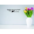 thumbnail image 1 of Custom Wall Decal Sticker Quickest Way To My Heart? Shoes. Buy Me Shoes Quote Home Decor 16 x 40", 1 of 1