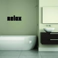 thumbnail image 1 of Custom Wall Decal Sticker : Relax Text Lettering Bathroom Quote Home Decor 8x20", 1 of 1