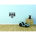 thumbnail image 1 of Custom Wall Decal Sticker : Soccer Dad Sports Father Son Daughter Boy Girl Teen Home Decor :16 X16", 1 of 2