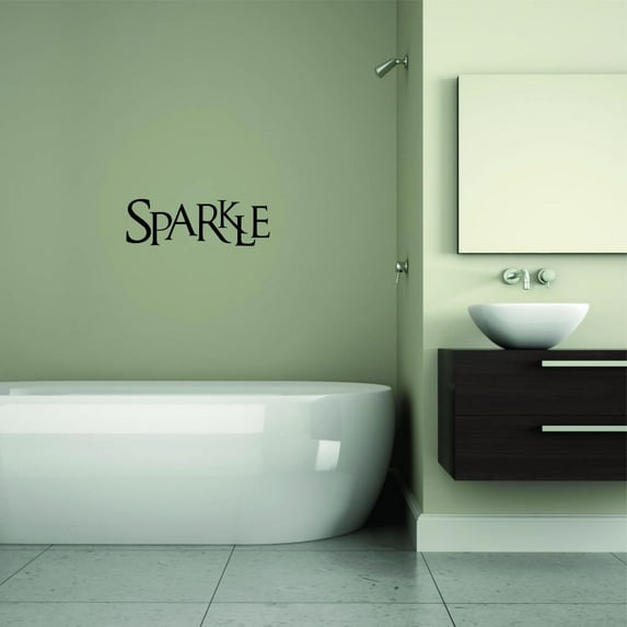 Custom Wall Decal Sticker - Sparkle Quote Home Decor 16x40"