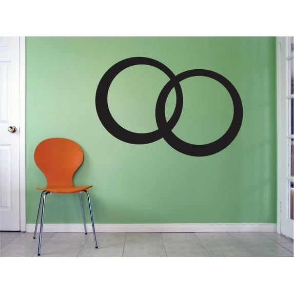 Custom Wall Decal Sticker : Vesica Pisces Design 12x18 Inches