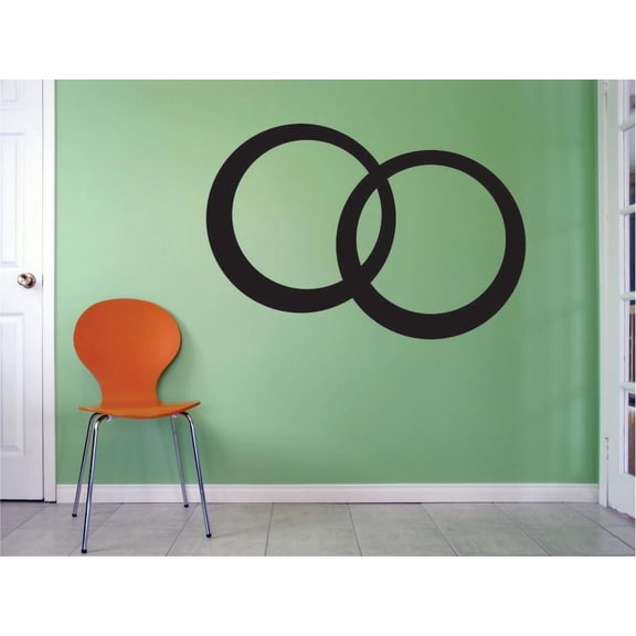 Custom Wall Decal Sticker : Vesica Pisces Design 16x24 Inches