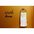 thumbnail image 1 of Custom Wall Decal Sticker Wash Room Text Lettering Bathroom Quote Home Decor :16 X16", 1 of 1