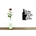 thumbnail image 1 of Custom Wall Decal Sticker - Wine Improves With Age I Improve With Wine Home Decor Picture Art 20x20 Inches, 1 of 1