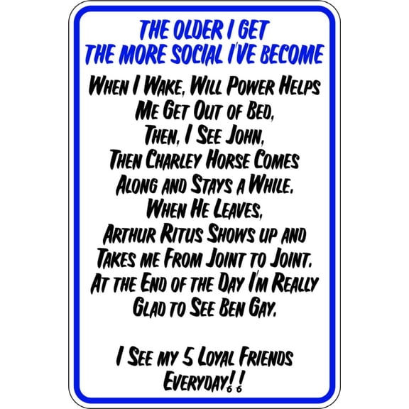 Custom Wall Decal The Older I get - Living Room - - Vinyl Wall Sticker : 9 X18"