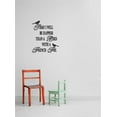 thumbnail image 1 of Custom Wall Decal : Today i will be happier than a bird with a french fry Text Lettering Wall Sticker : 10 X20" -, 1 of 1