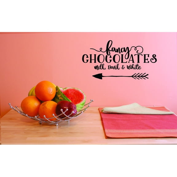 Custom Wall Decal Vinyl : Fancy Chocolates Home Decor Picture Art 14 X 28 Inches
