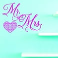 thumbnail image 1 of Custom Wall Decal Vinyl : Mr. & Mrs. Home Decor Picture Art 12 X 12 Inches, 1 of 1