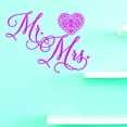 thumbnail image 1 of Custom Wall Decal Vinyl : Mr. & Mrs. Home Decor Picture Art 20 X 20 Inches, 1 of 1
