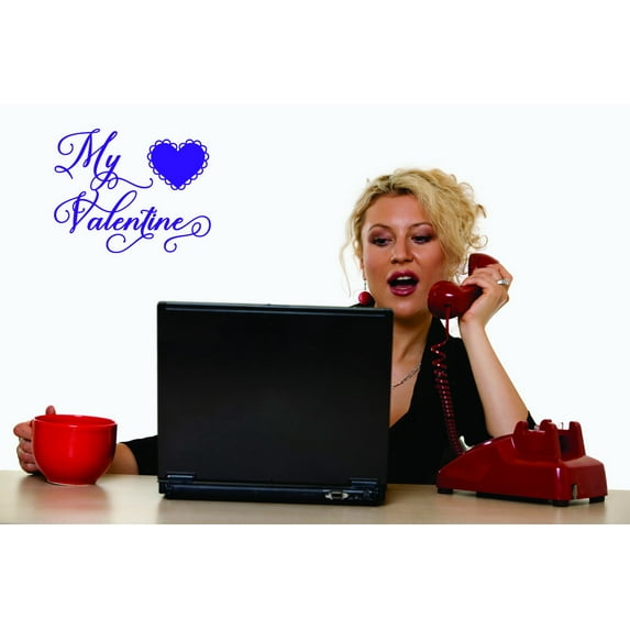 Custom Wall Decal Vinyl : My Valentines Home Decor Picture Art 12 X 12 Inches