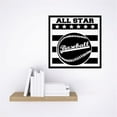 thumbnail image 1 of Custom Wall Decal Vinyl Sticker : Baseball All Star Sports Design Boys Kids Bedroom Design Decor Bedroom Bathroom Mural 18x18", 1 of 1