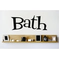 thumbnail image 1 of Custom Wall Decal Vinyl Sticker : Bath Lettering Tub Bathroom Quote Home 12x12 Inches, 1 of 3