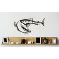 thumbnail image 1 of Custom Wall Decal Vinyl Sticker : Evil Fish Creature Image Picture Art Peel & Stick Mural 20x40 Inches, 1 of 1
