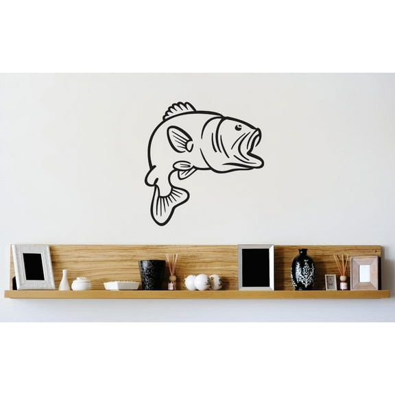 Custom Wall Decal Vinyl Sticker : Fish Ocean Sea Lake Water Mural 16x16"