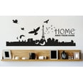 thumbnail image 1 of Custom Wall Decal Vinyl Sticker : Home Away From Home Mural Image Quote Mural 10x20", 1 of 1