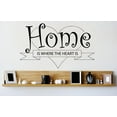 thumbnail image 1 of Custom Wall Decal Vinyl Sticker : Home... Is Where Our Story Begins Quote Mural 16x24", 1 of 1