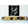 thumbnail image 1 of Custom Wall Decal Vinyl Sticker : Indiana Wild Life Deer Buck Hunter Decor Bedroom Bathroom Living Room Mural 18x18", 1 of 1