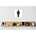thumbnail image 1 of Custom Wall Decal Vinyl Sticker : Man Diagram Symbol Sign Image Bedroom Bathroom Living Room Mural : 16 X16" -, 1 of 1