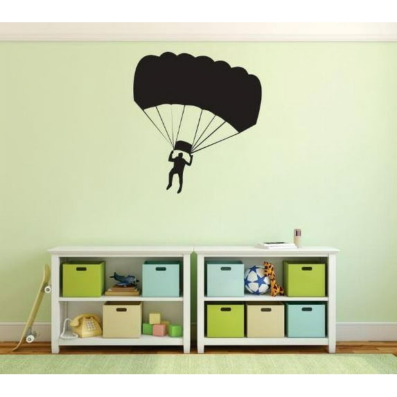Custom Wall Decal Vinyl Sticker : Skydiving Fun Venturous Bedroom Bathroom Living Room Mural : 10 X15" -
