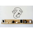thumbnail image 1 of Custom Wall Decal Vinyl Sticker : Strong Dolphin Cartoon Image Bedroom Bathroom Living Room Mural : 12 X12" -, 1 of 1
