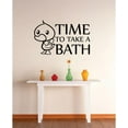 thumbnail image 1 of Custom Wall Decal Vinyl Sticker : Time To Take A Bath Duck Mural 16x24", 1 of 3