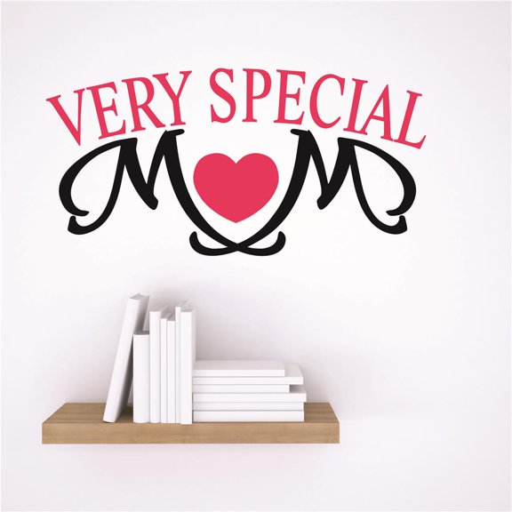 Custom Wall Decal Vinyl Sticker : VERY SPECIAL MOM Design Children Son Daughter Family Love Quote 20x20 Inches