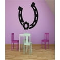 thumbnail image 1 of Custom Wall Decal Vinyl Sticker : Western Horseshoe Flower Cowgirl Cowboy Living Room Bedroom Home 16x24", 1 of 1