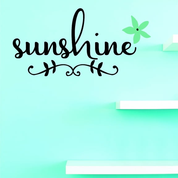 Custom Wall Decal Vinyl : Sunshine Home Decor Picture Art 20 X 40