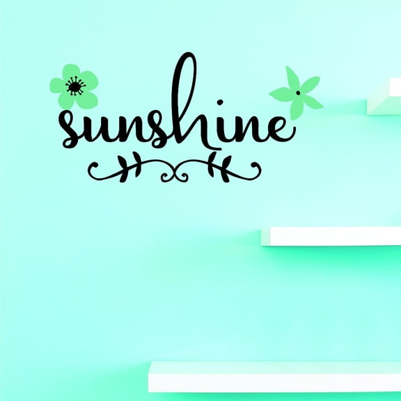 Custom Wall Decal Vinyl : Sunshine Home Decor Picture Art 20 X 40