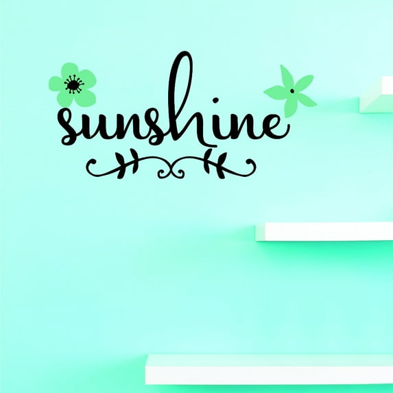 Custom Wall Decal Vinyl : Sunshine Home Decor Picture Art 20 X 40