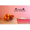 thumbnail image 1 of Custom Wall Decal Wanna bake cookies Decoration Kitchen Art Sticker Vinyl Wall - 12x30", 1 of 1