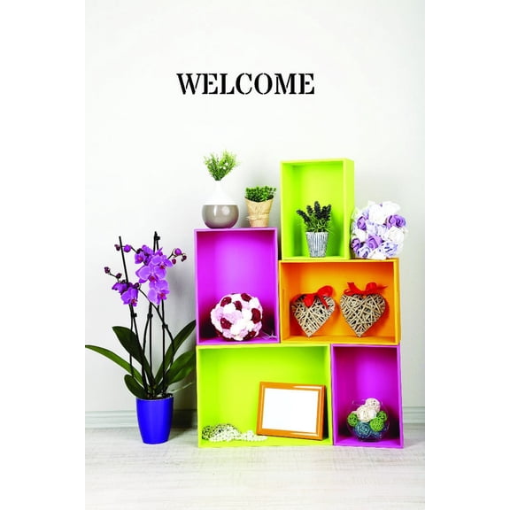 Custom Wall Decal Welcome Sign Sticker Decor Vinyl Wall 12x30"