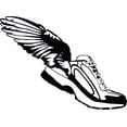 thumbnail image 1 of Custom Wall Decal Winged Shoes Rubber Shoes Angel Wings Vinyl Wall Vinyl Peel And Stick Sticker Wall 20x20, 1 of 1
