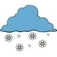 thumbnail image 1 of Custom Wall Decal Winter Snow flakes Seasonal Picture Art - Peel & Stick Vinyl Wall Decal Sticker Size : 12 X 15 Inches, 1 of 1