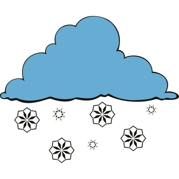 Custom Wall Decal Winter Snow flakes Seasonal Picture Art - Peel & Stick Vinyl Wall Decal Sticker Size : 12 X 15 Inches